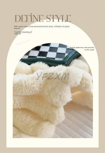 Luxury Imitation Rabbit Velvet Blanket