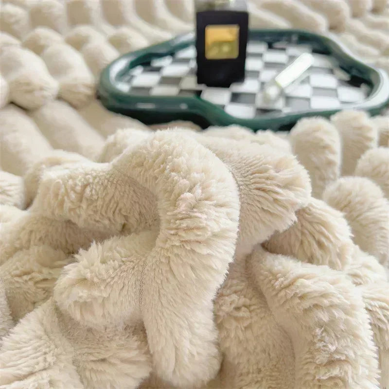 Luxury Imitation Rabbit Velvet Blanket