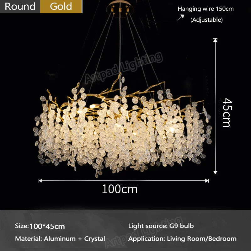 Luxury LED Crystal Chandelier Large