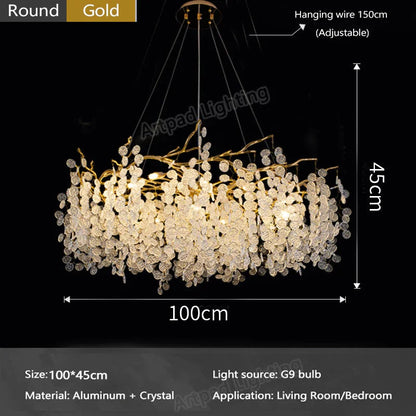 Luxury LED Crystal Chandelier Large