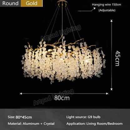 Luxury LED Crystal Chandelier Large