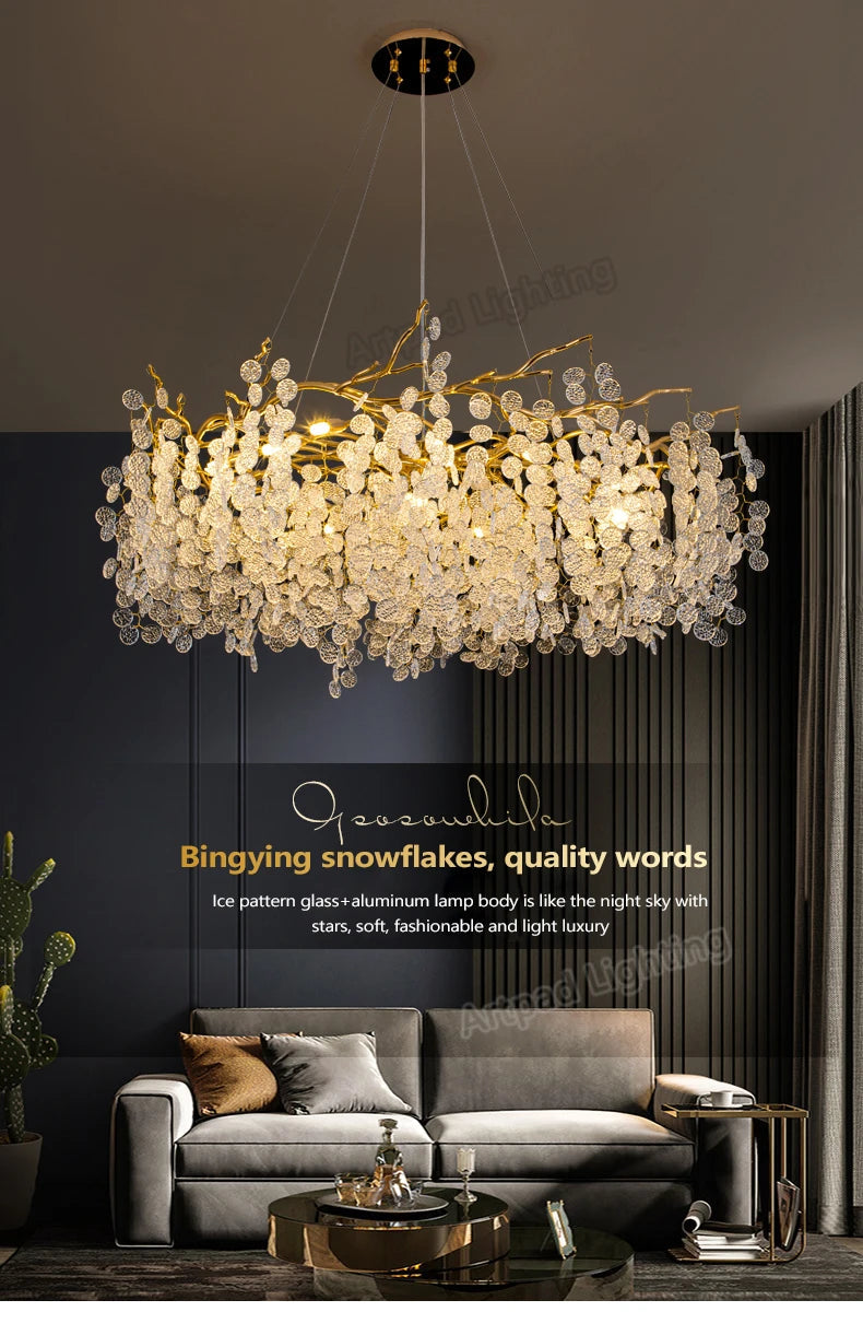 Luxury LED Crystal Chandelier Large