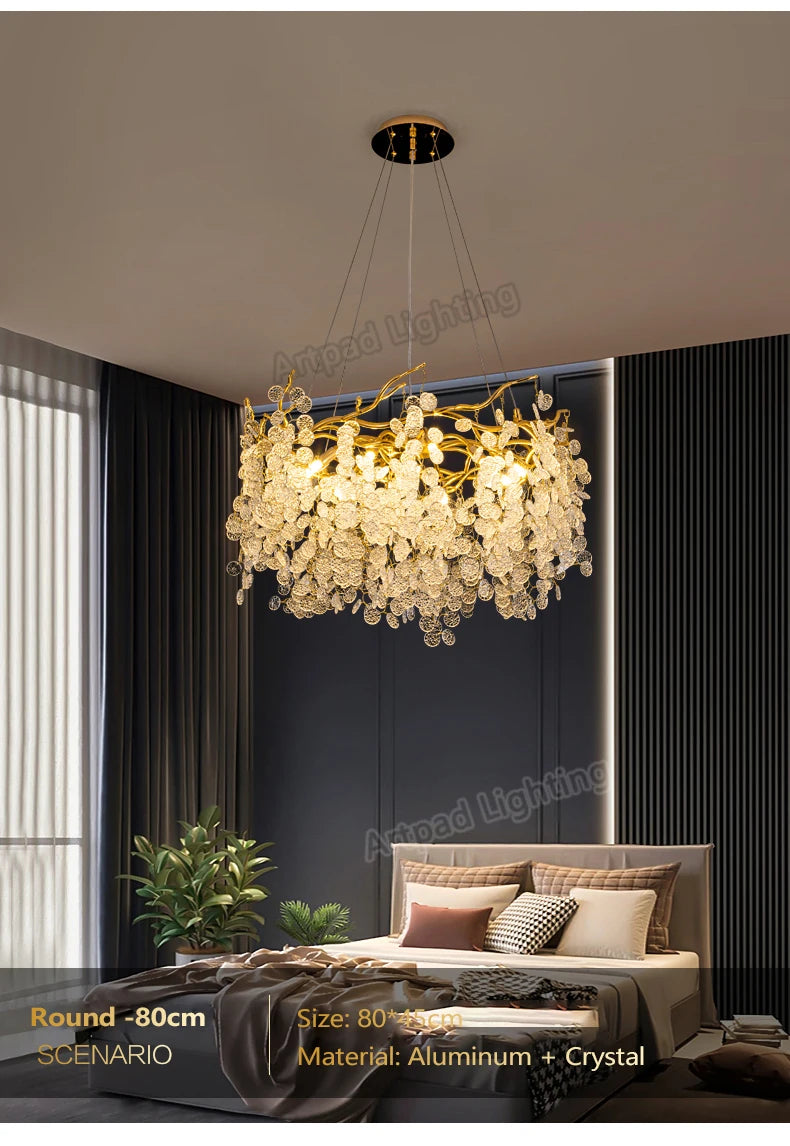 Luxury LED Crystal Chandelier Large