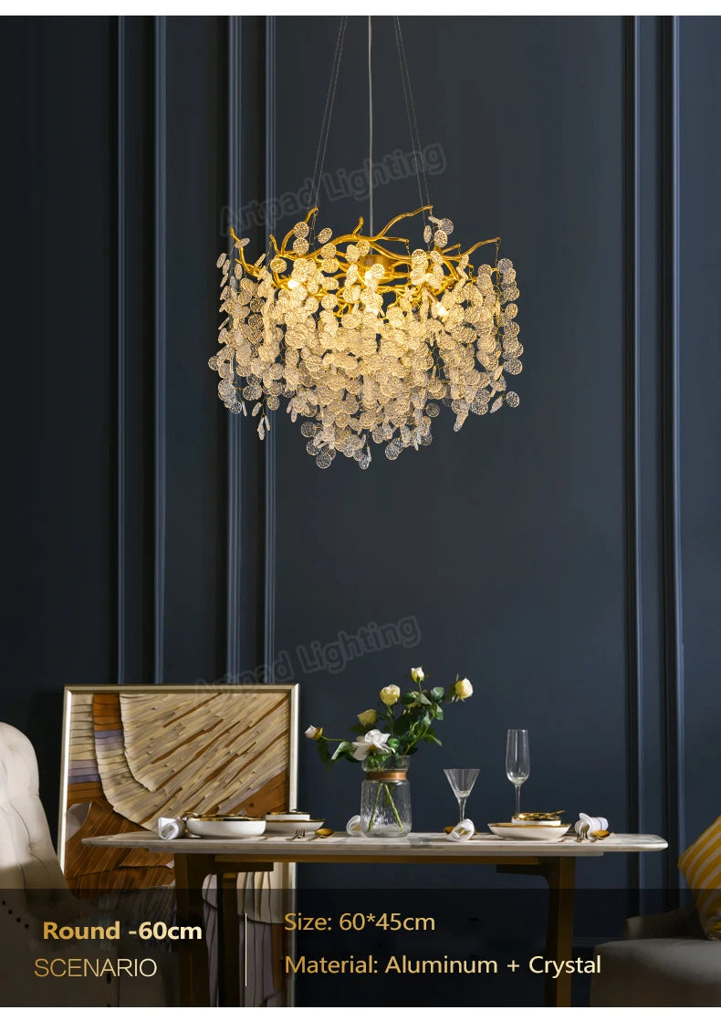 Luxury LED Crystal Chandelier Large