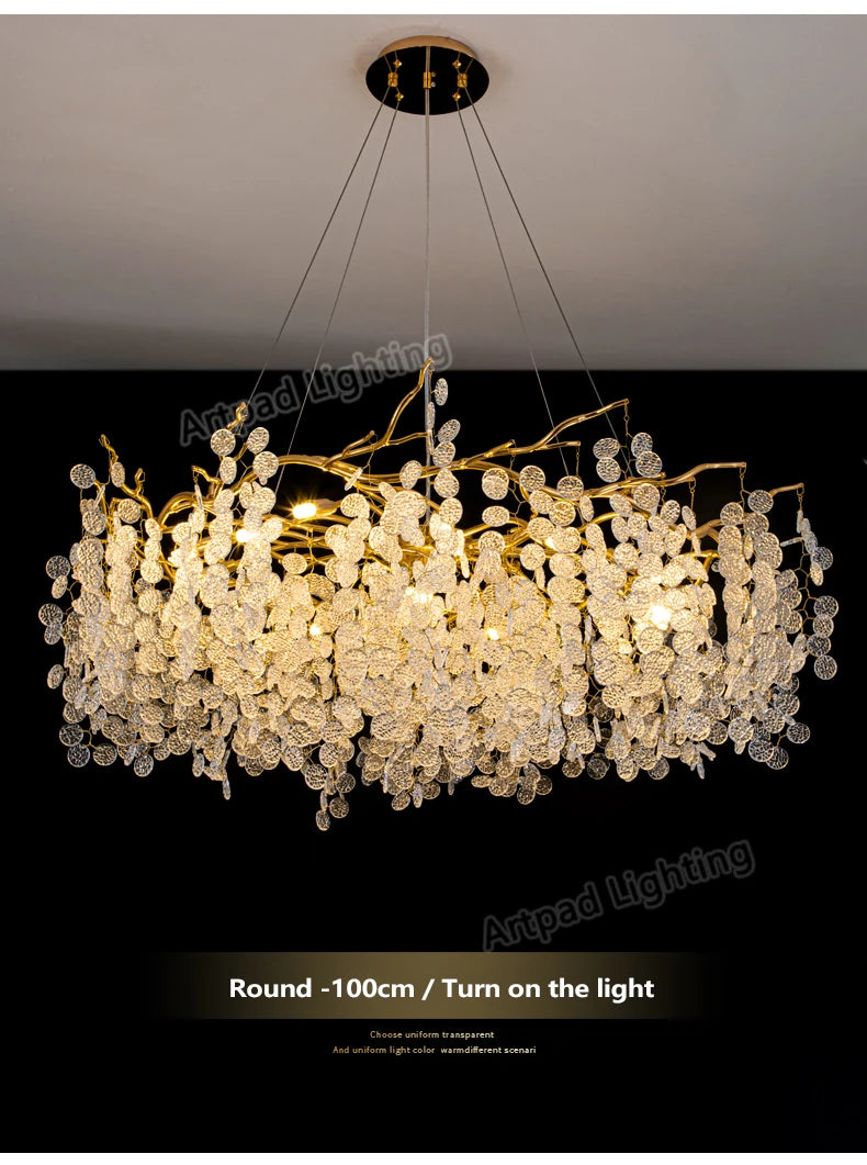 Luxury LED Crystal Chandelier Large