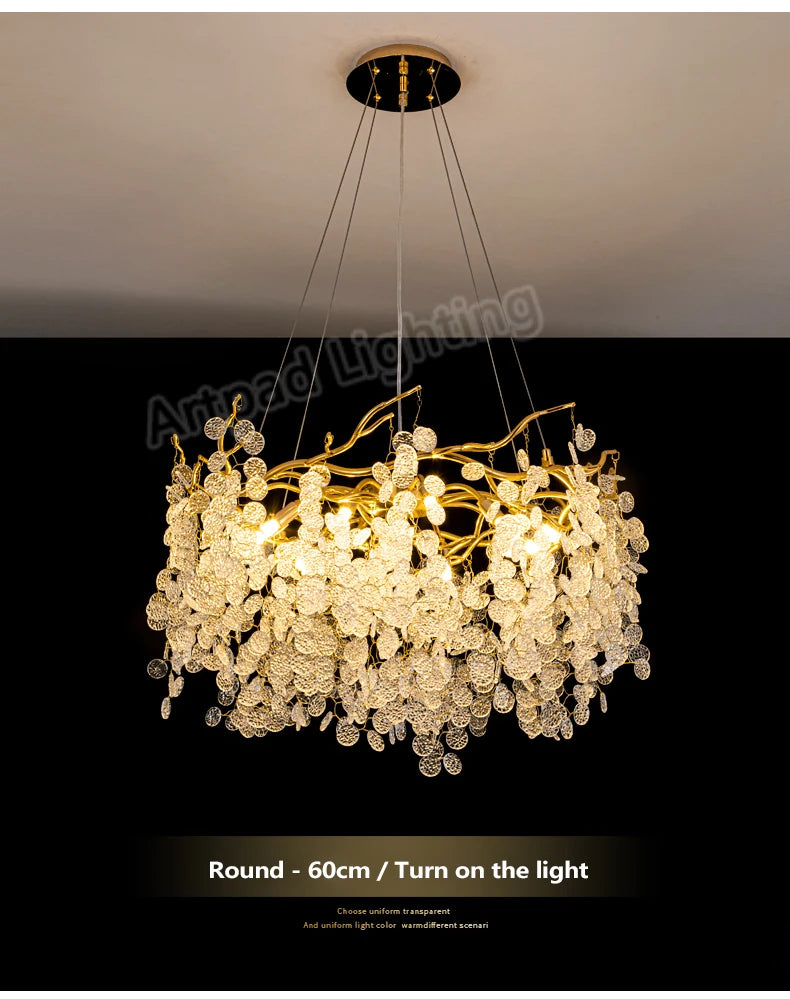 Luxury LED Crystal Chandelier Large