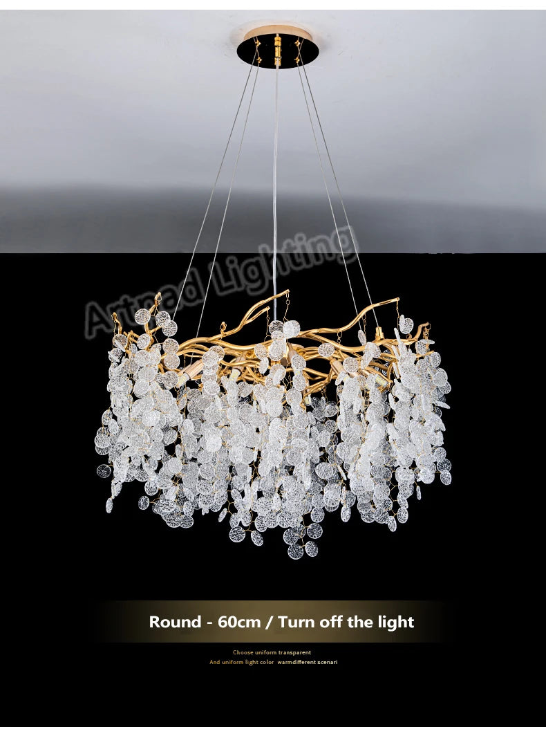 Luxury LED Crystal Chandelier Large