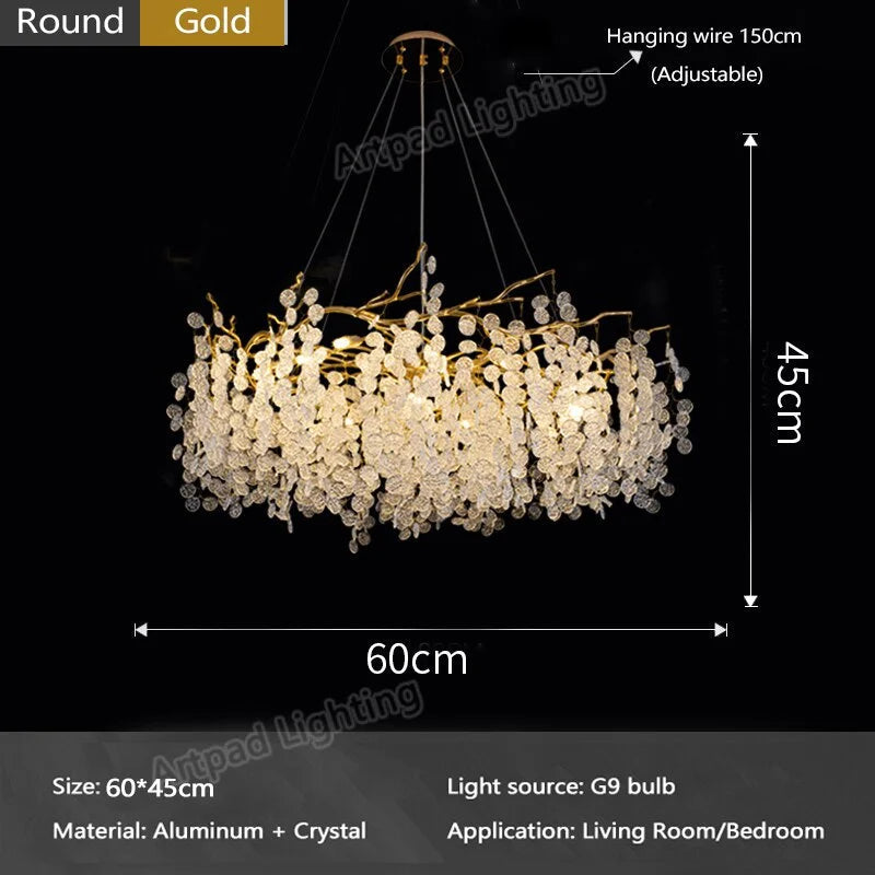 Luxury LED Crystal Chandelier Large