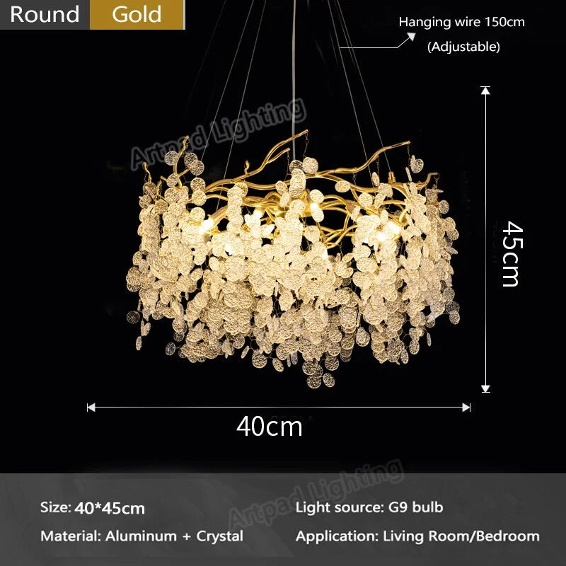 Luxury LED Crystal Chandelier Large