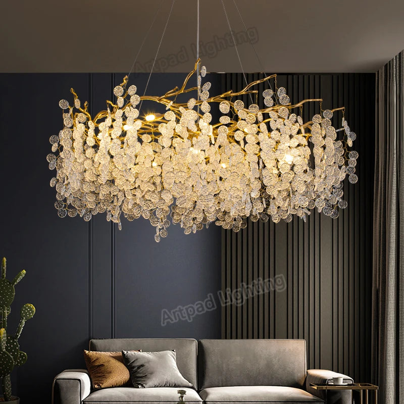 Luxury LED Crystal Chandelier Large