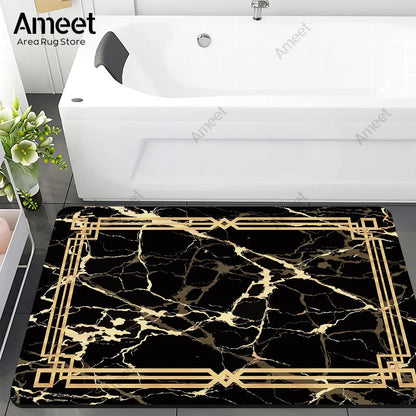 Luxury Marble Anti-Slip Bath Mat