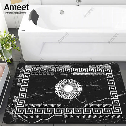 Luxury Marble Anti-Slip Bath Mat