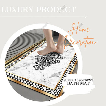 Luxury Marble Anti-Slip Bath Mat