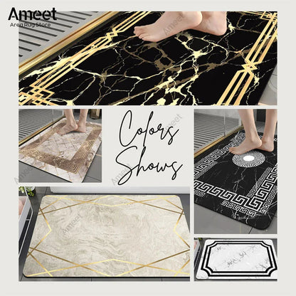 Luxury Marble Anti-Slip Bath Mat