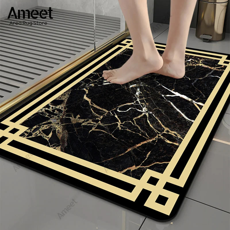 Luxury Marble Anti-Slip Bath Mat