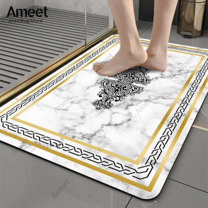 Luxury Marble Anti-Slip Bath Mat