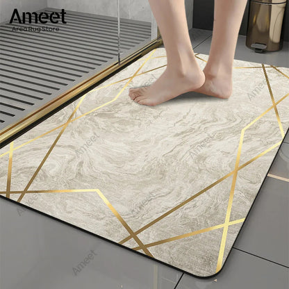 Luxury Marble Anti-Slip Bath Mat