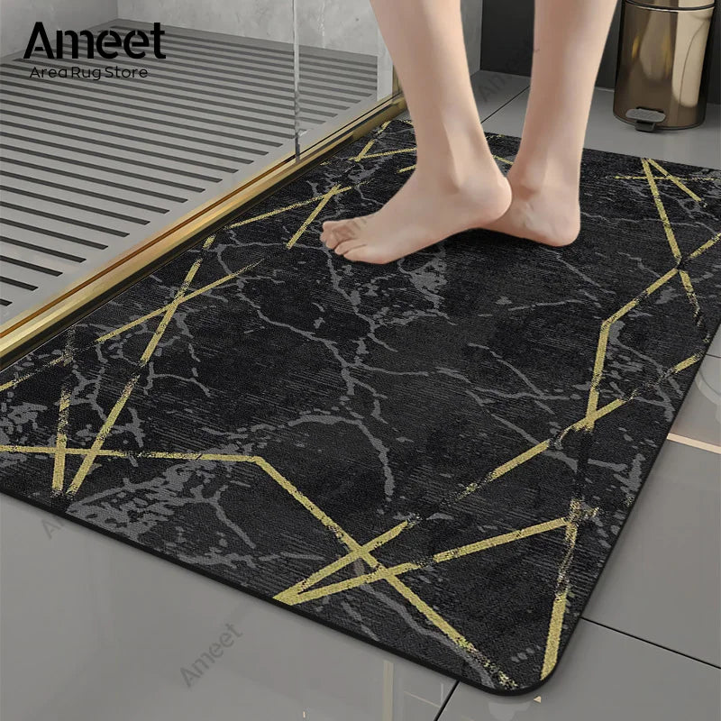 Luxury Marble Anti-Slip Bath Mat