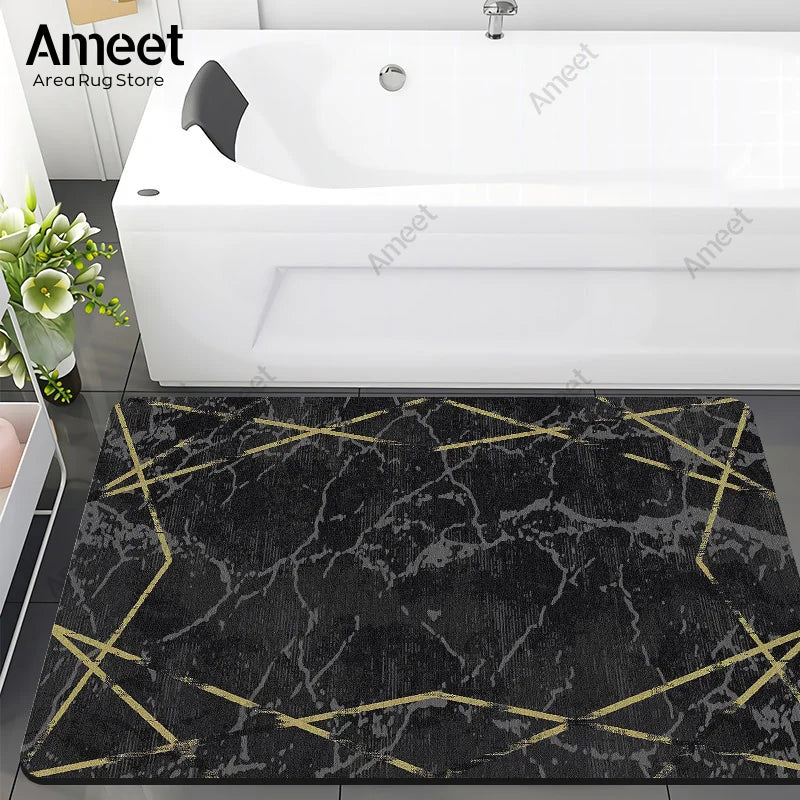 Luxury Marble Anti-Slip Bath Mat