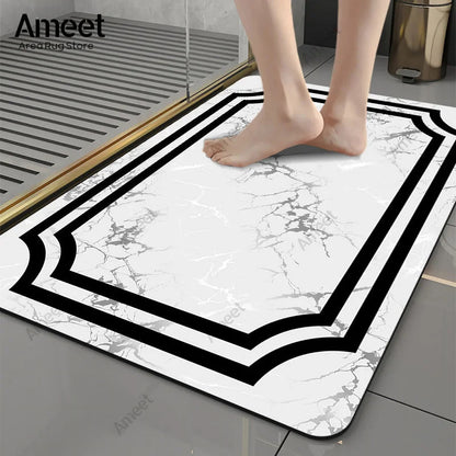 Luxury Marble Anti-Slip Bath Mat