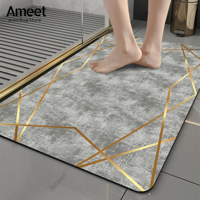 Luxury Marble Anti-Slip Bath Mat