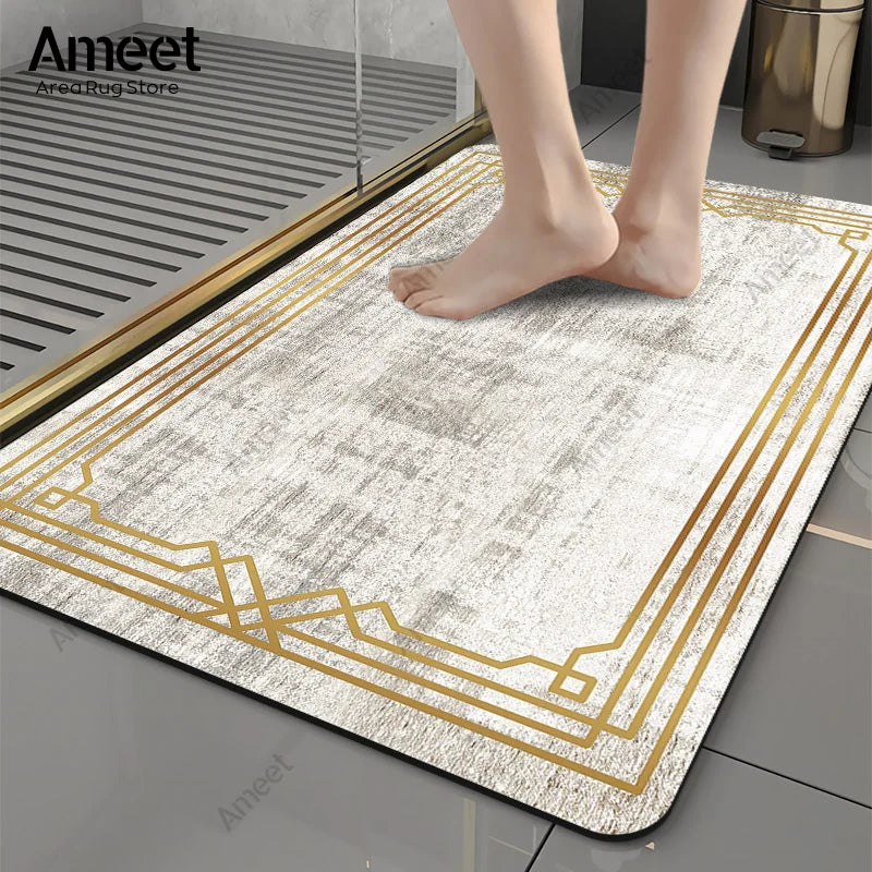 Luxury Marble Anti-Slip Bath Mat