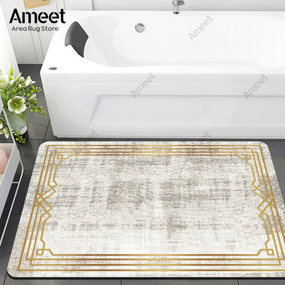 Luxury Marble Anti-Slip Bath Mat