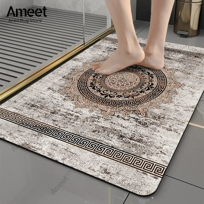 Luxury Marble Anti-Slip Bath Mat