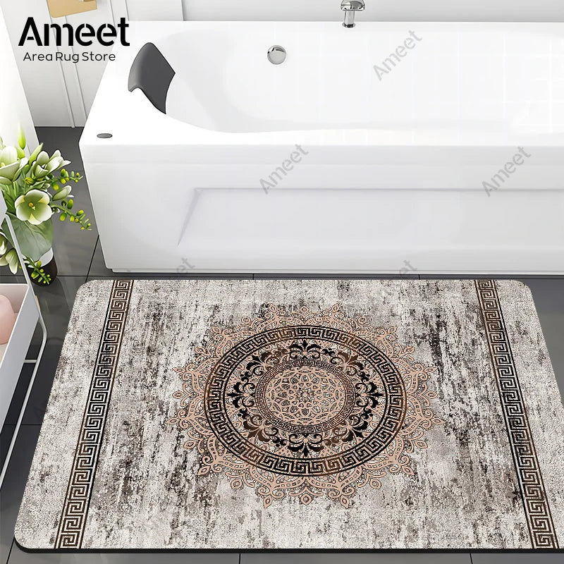 Luxury Marble Anti-Slip Bath Mat