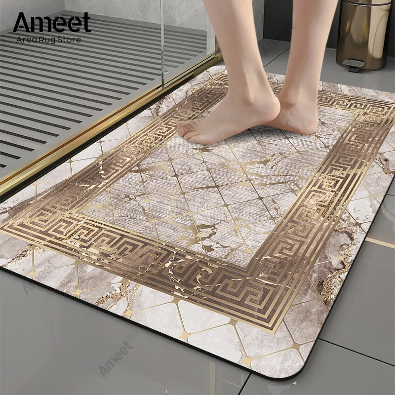 Luxury Marble Anti-Slip Bath Mat