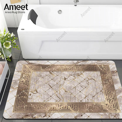 Luxury Marble Anti-Slip Bath Mat