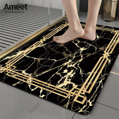 Luxury Marble Anti-Slip Bath Mat