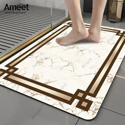 Luxury Marble Anti-Slip Bath Mat