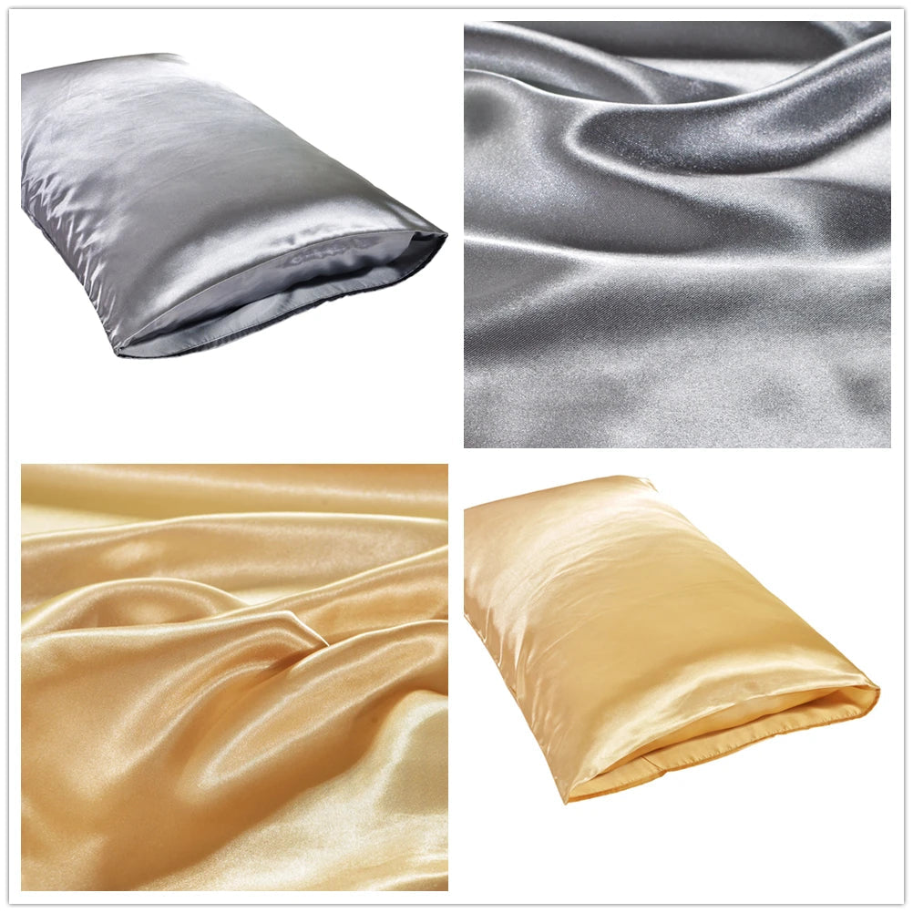 Luxury Satin Silk Queen Pillowcase