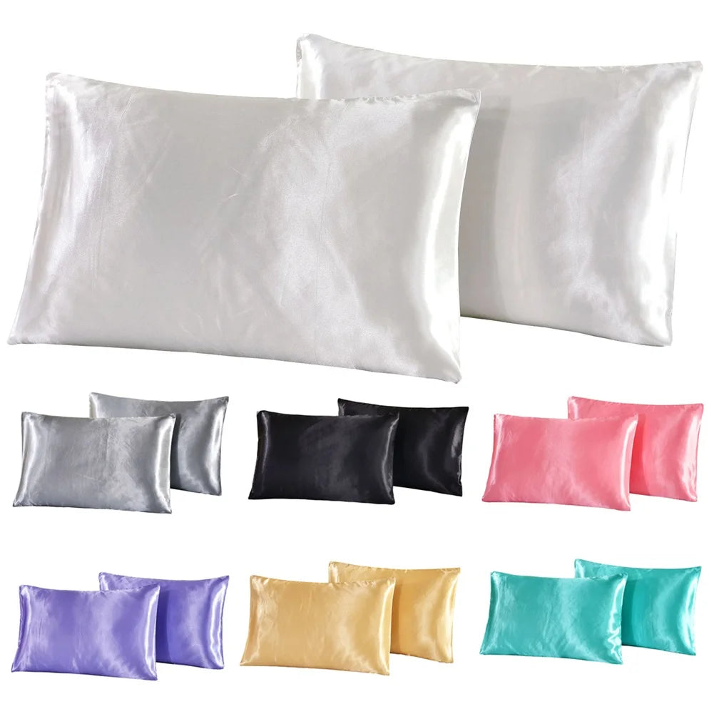 Luxury Satin Silk Queen Pillowcase