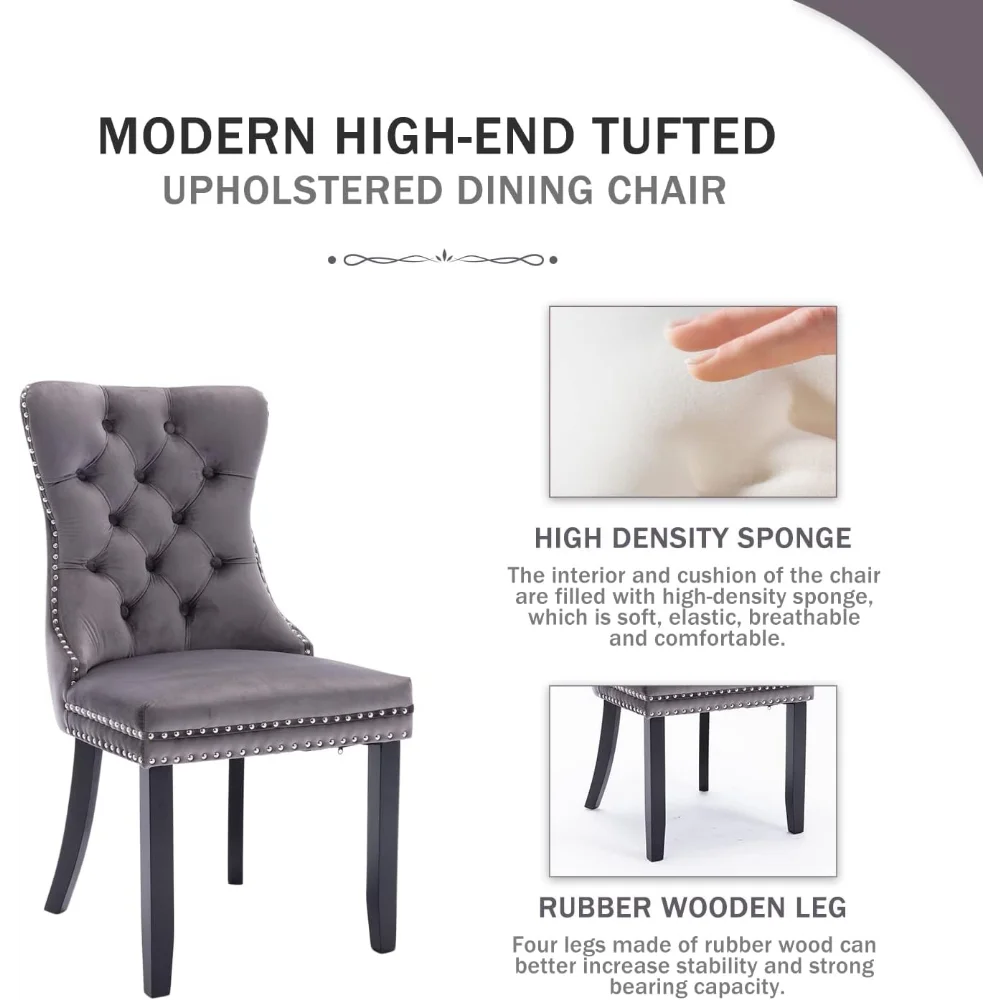 Luxury Velvet Upholstered Dining Chair