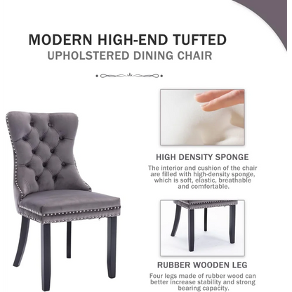 Luxury Velvet Upholstered Dining Chair