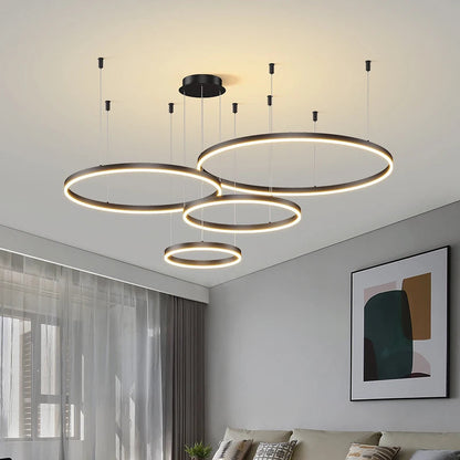 MAVELAIC Modern LED Circular Chandelier