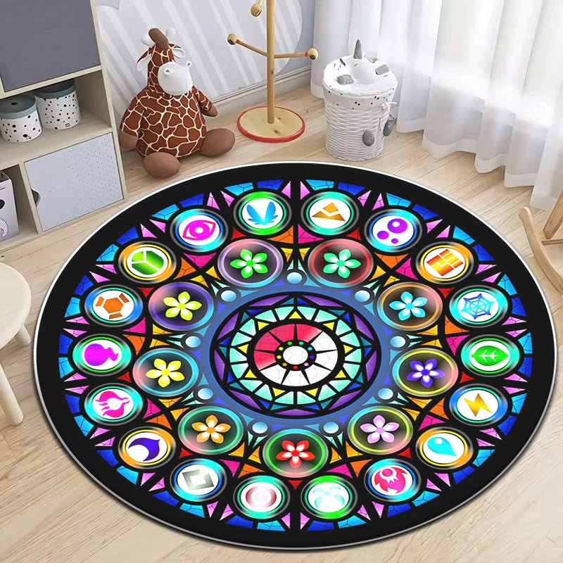 MINISOM Pokemon HD Round Carpet