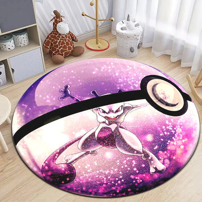 MINISOM Pokemon HD Round Carpet