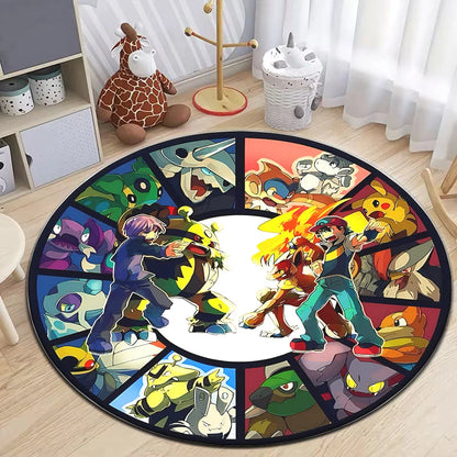 MINISOM Pokemon HD Round Carpet