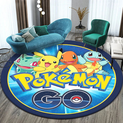 MINISOM Pokemon HD Round Carpet