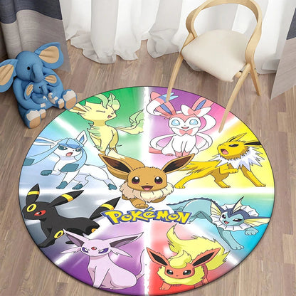 MINISOM Pokemon HD Round Carpet