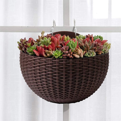 MOONBIFFY Wall-Mounted Plastic Flowerpot