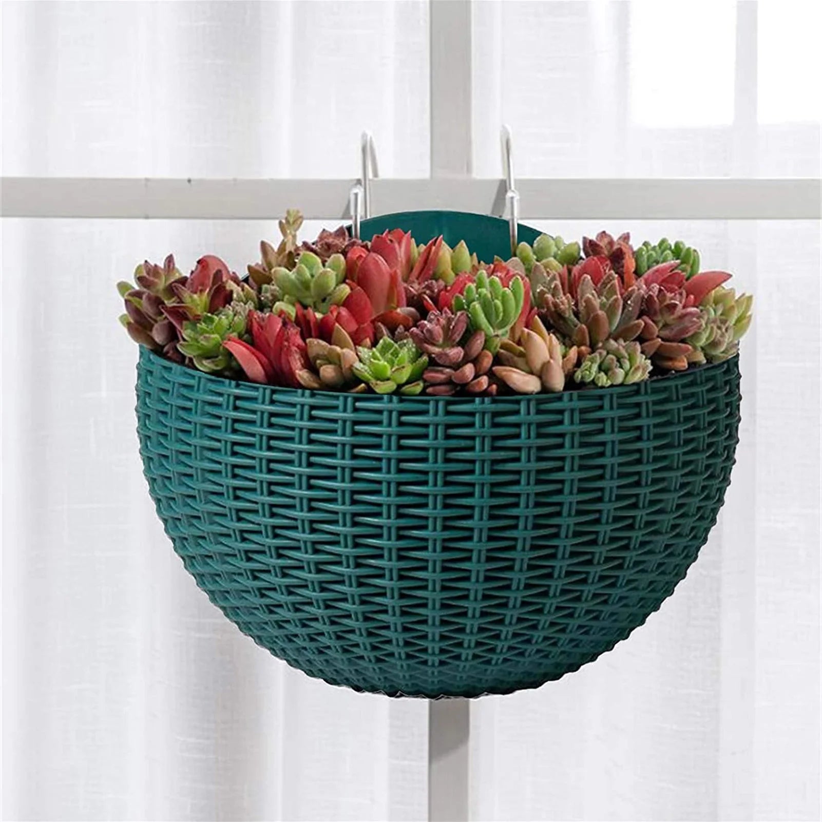 MOONBIFFY Wall-Mounted Plastic Flowerpot