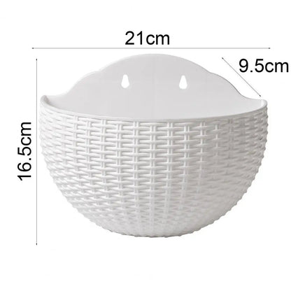 MOONBIFFY Wall-Mounted Plastic Flowerpot