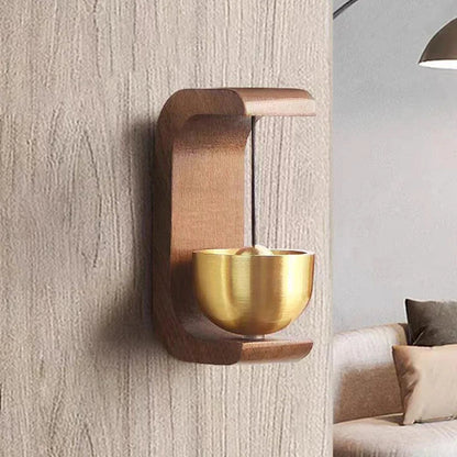 Magnetic Brass Wooden Doorbell Chimes