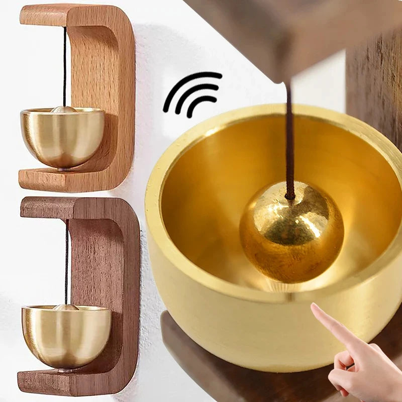 Magnetic Brass Wooden Doorbell Chimes