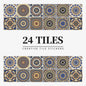 Mandala Retro Pattern Glossy Tile Stickers