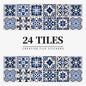 Mandala Retro Pattern Glossy Tile Stickers